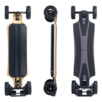 Verreal RS Pro Max all terrain electric skateboard with 160mm airless wheels - No inner tubes required.