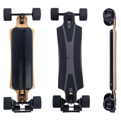 Verreal RS Pro Max long range electric skateboard with MAD MAX 125mm wheels for 65km travel.