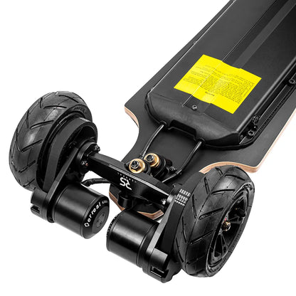 Dual motor rear truck of Verreal RS Pro off road electric skateboard with 150mm pneumatic wheels