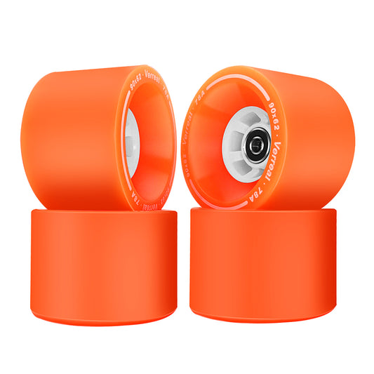 90mm Orange Urethane Skateboard Wheels